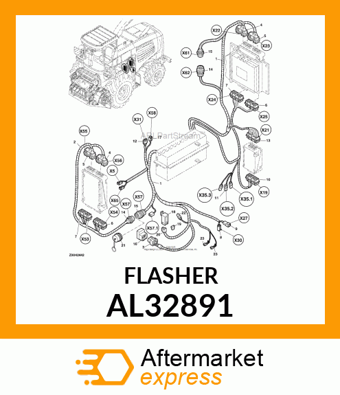 FLASHER, ELECTRIC WARNING AL32891