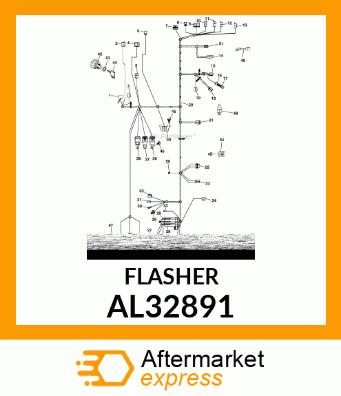 FLASHER, ELECTRIC WARNING AL32891