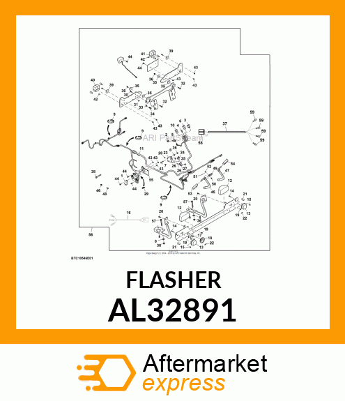 FLASHER, ELECTRIC WARNING AL32891