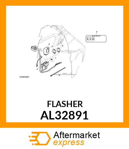 FLASHER, ELECTRIC WARNING AL32891