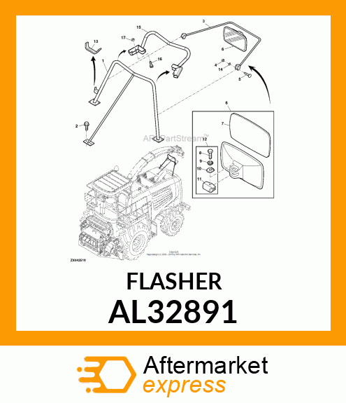 FLASHER, ELECTRIC WARNING AL32891