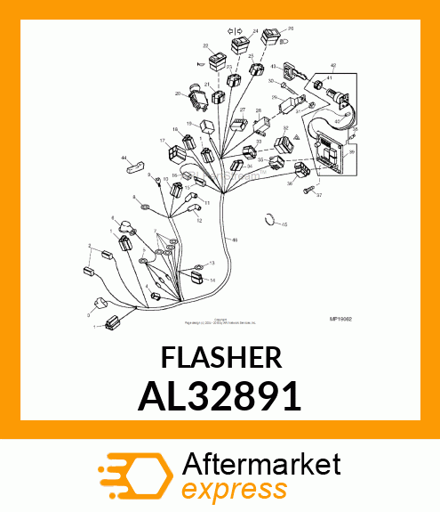 FLASHER, ELECTRIC WARNING AL32891