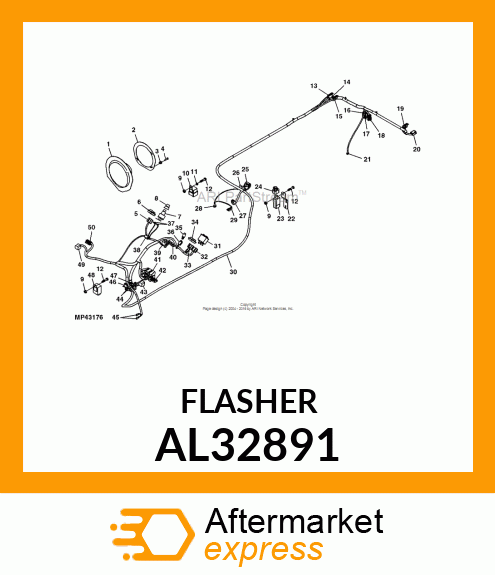 FLASHER, ELECTRIC WARNING AL32891