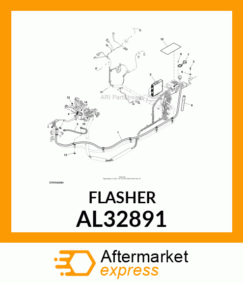 FLASHER, ELECTRIC WARNING AL32891