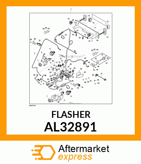 FLASHER, ELECTRIC WARNING AL32891