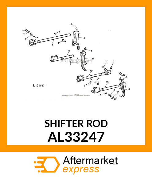 SHIFTER ROD AL33247