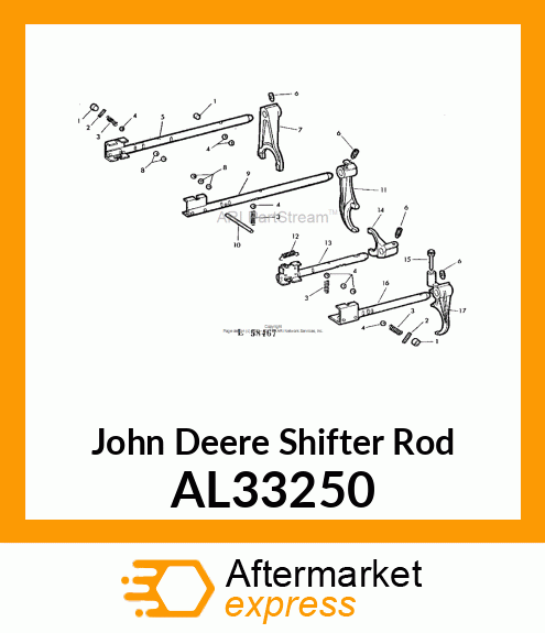 SHIFTER ROD AL33250