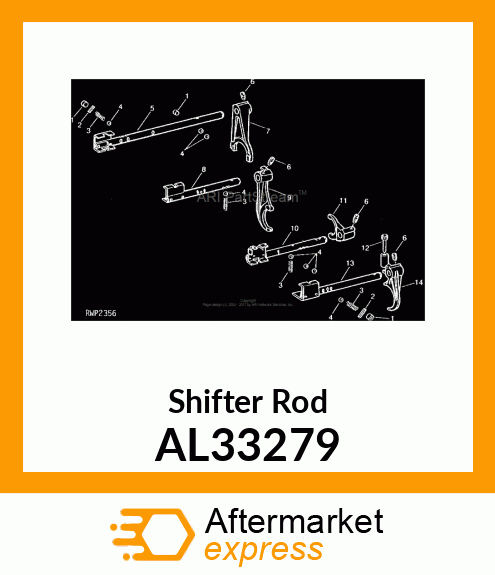 Shifter Rod AL33279