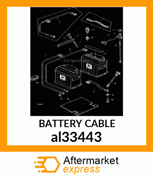 BATTERY CABLE al33443