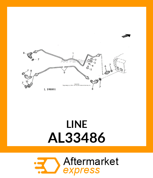 OIL LINE AL33486
