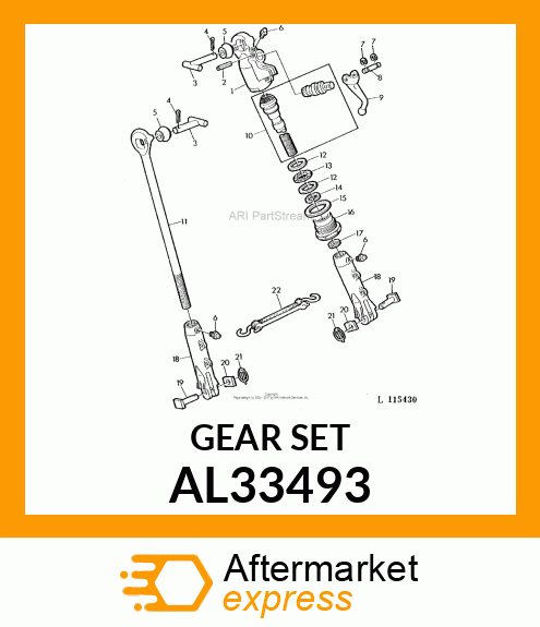 BEVEL GEAR KIT WITH LIFT LINK AL33493