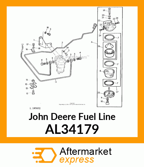 Fuel Line AL34179