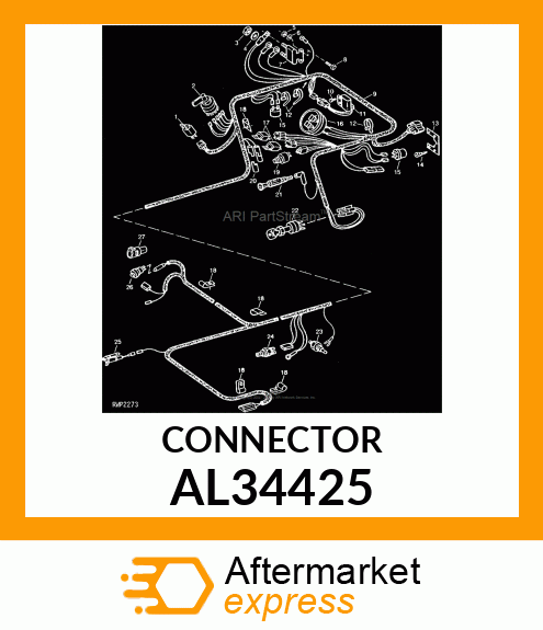 Elec. Connector Housing - ELEC. CONNECTOR HOUSING AL34425