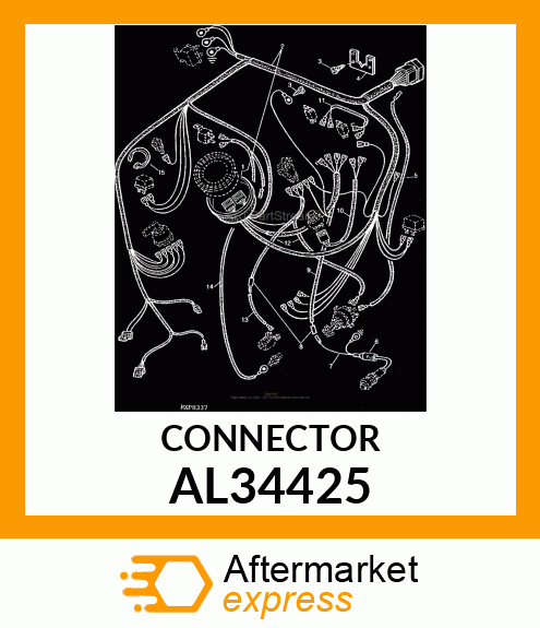 Elec. Connector Housing - ELEC. CONNECTOR HOUSING AL34425