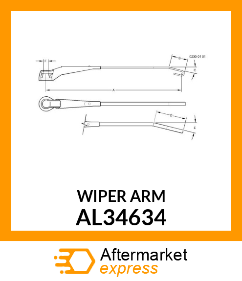 WIPER ARM AL34634