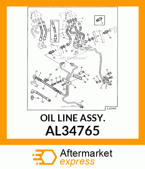 OIL LINE ASSY. AL34765