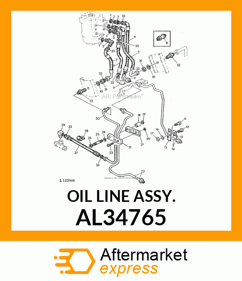 OIL LINE ASSY. AL34765