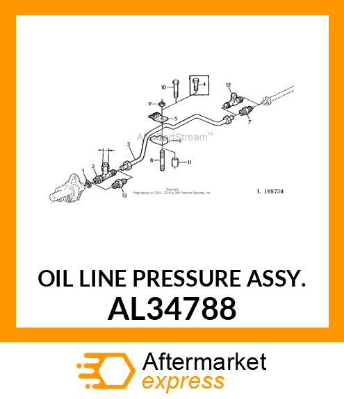 OIL LINE PRESSURE ASSY. AL34788