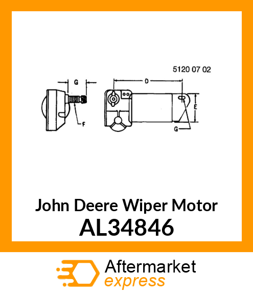 WIPER MOTOR AL34846