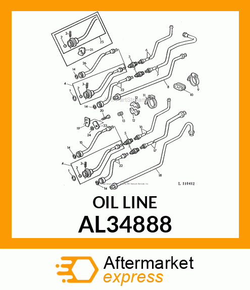 OIL LINE AL34888