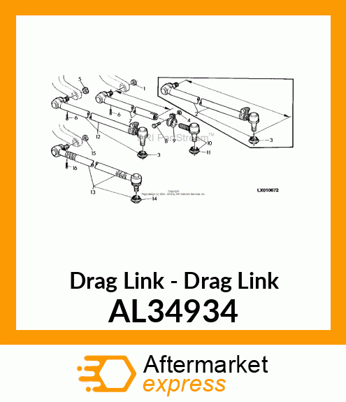 Drag Link - Drag Link AL34934