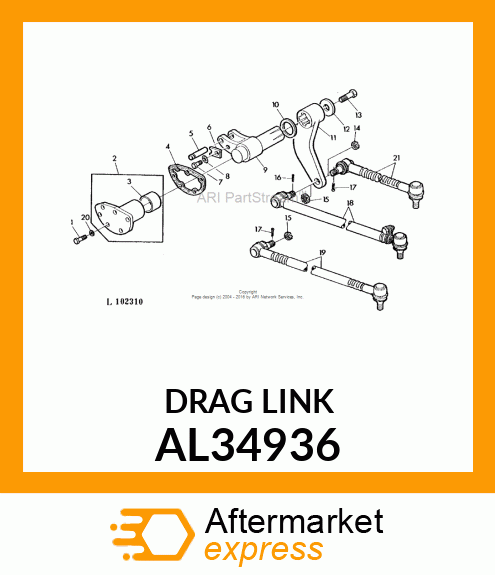 Drag Link - Drag Link AL34936