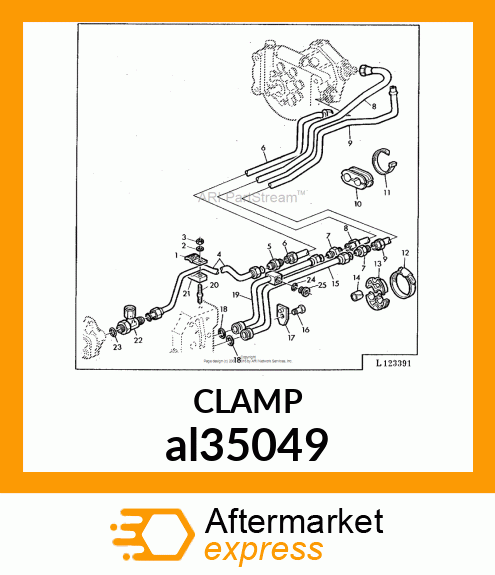 CLAMP, HOSE 26 al35049