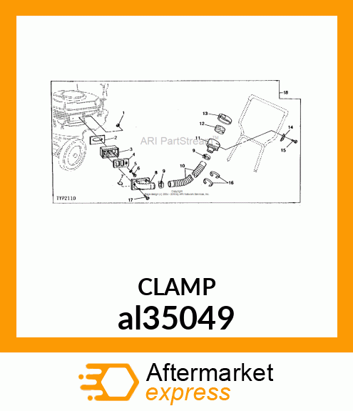 CLAMP, HOSE 26 al35049