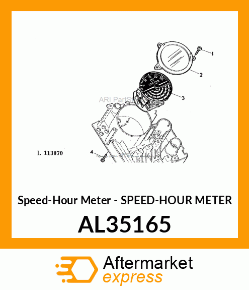 Speed-Hour Meter - SPEED-HOUR METER AL35165