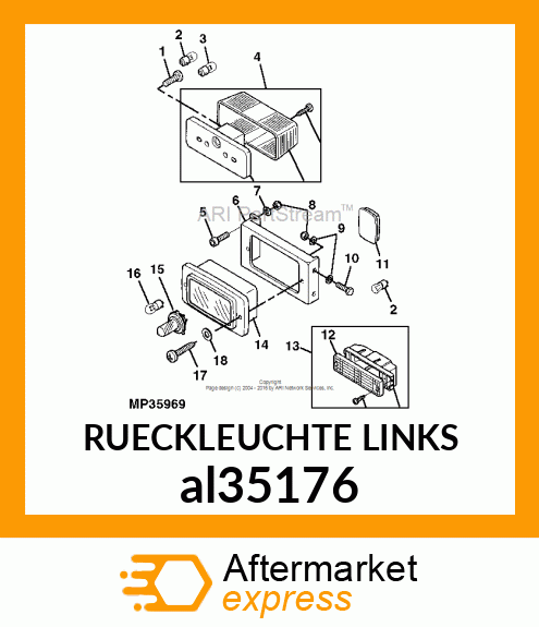 RUECKLEUCHTE LINKS al35176