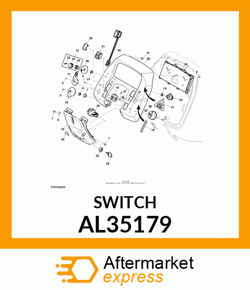 SWITCH TURN SIGNAL LAMP SWF. NR. 2 AL35179