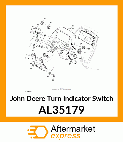 SWITCH TURN SIGNAL LAMP SWF. NR. 2 AL35179