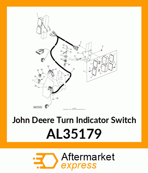 SWITCH TURN SIGNAL LAMP SWF. NR. 2 AL35179