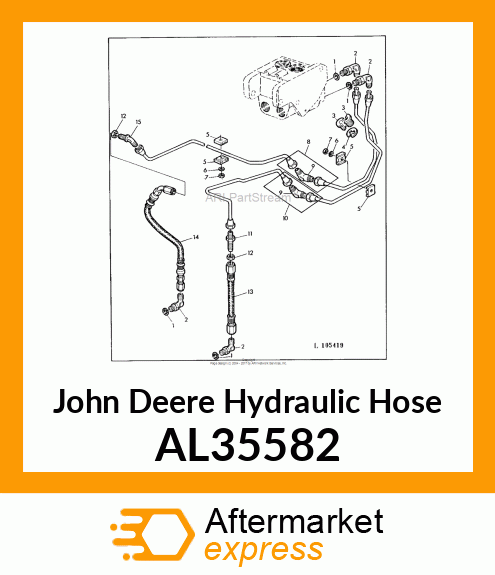 HYDRAULIC HOSE AL35582