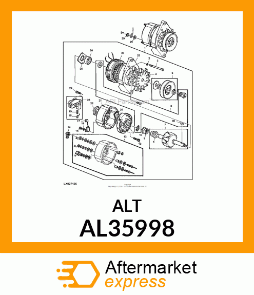 Alternator - Alternator AL35998