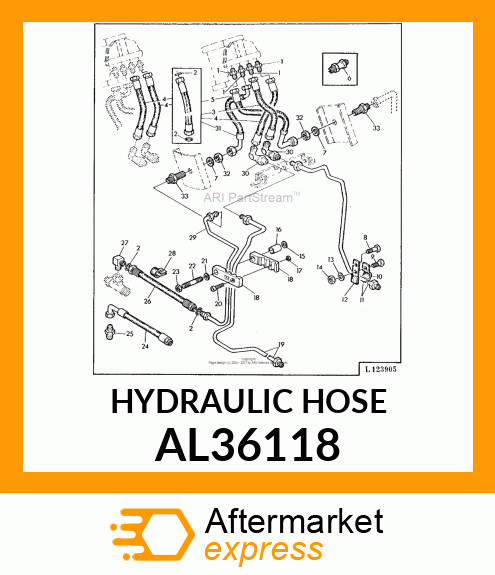 HYDRAULIC HOSE AL36118