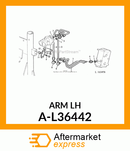 Steering Arm - STEERING ARM, L/H A-L36442