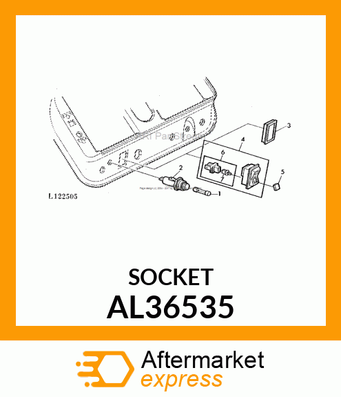 SOCKET WITH LAMP AL36535