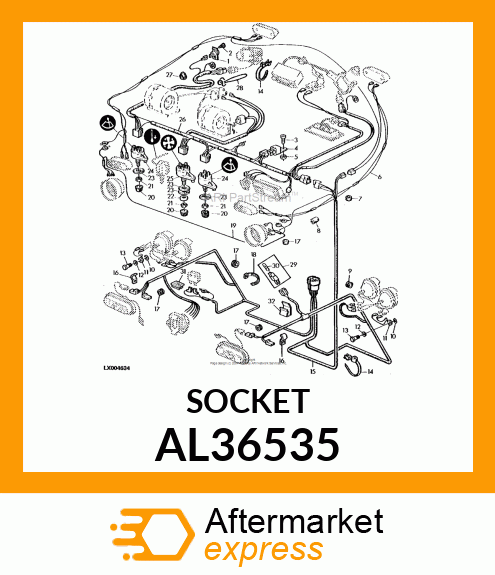 SOCKET WITH LAMP AL36535