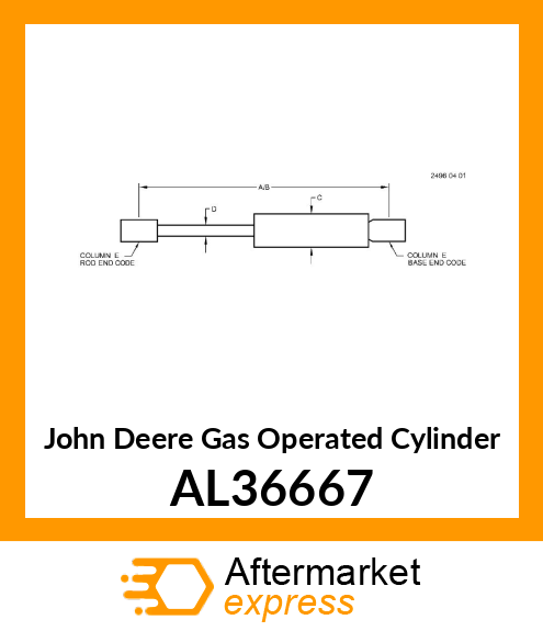 Gas Operated Cylinder AL36667