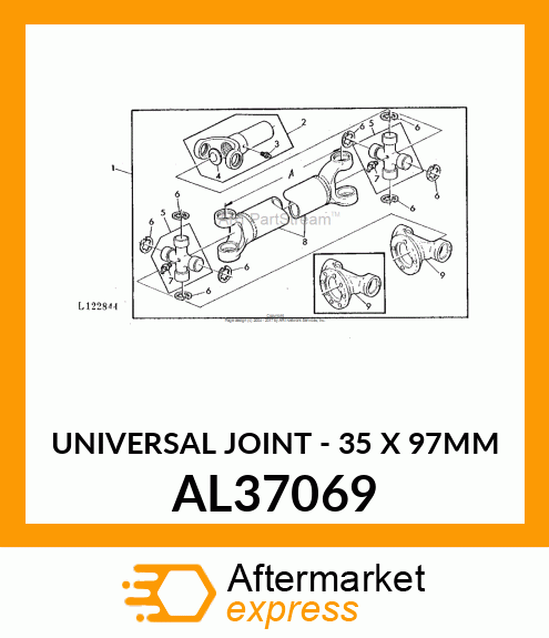 CROSS AND BEARING ASSEMBLY AL37069