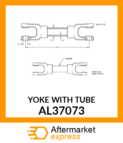 Yoke With Tube AL37073