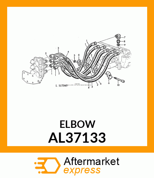 ANGLE FITTING 90 DEG ADJUSTABLE AL37133