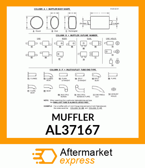 MUFFLER AL37167