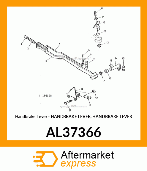 Handbrake Lever AL37366