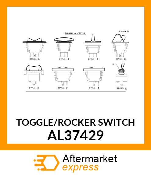TOGGLE/ROCKER SWITCH AL37429