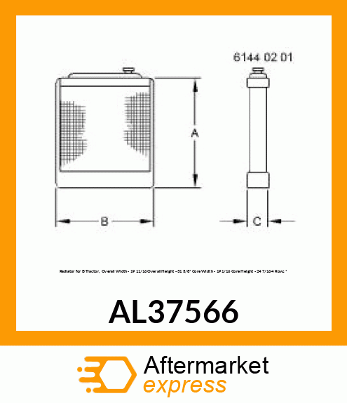 RADIATOR AL37566