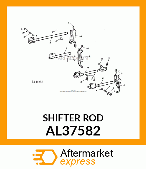 SHIFTER ROD AL37582