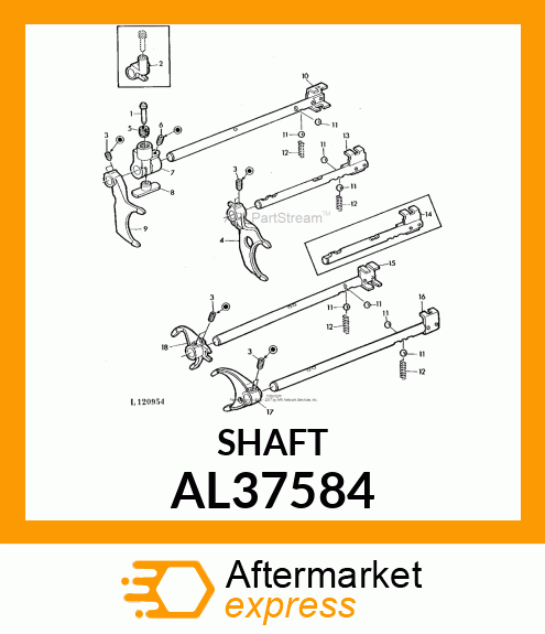 Shifter Rod AL37584