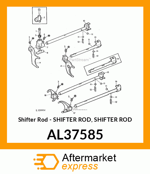 Shifter Rod AL37585